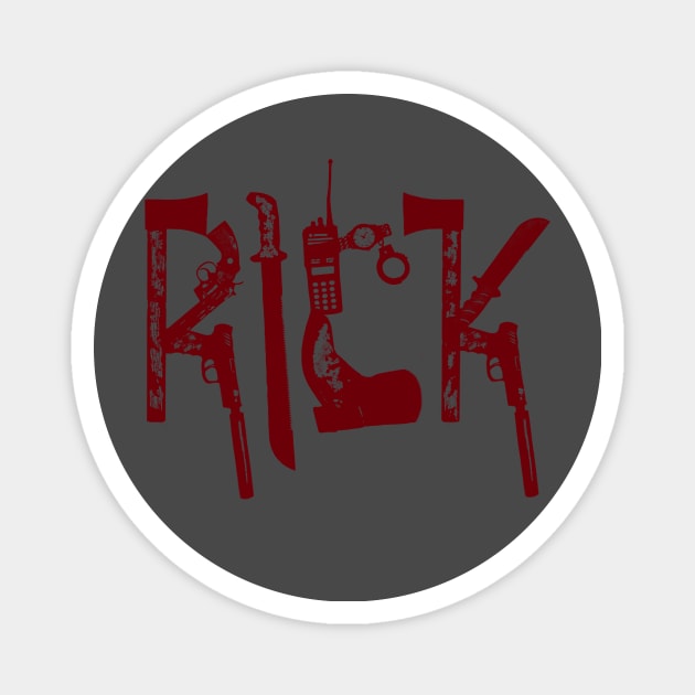 Zombie survival pack - Rick Magnet by Grinstead Graphics